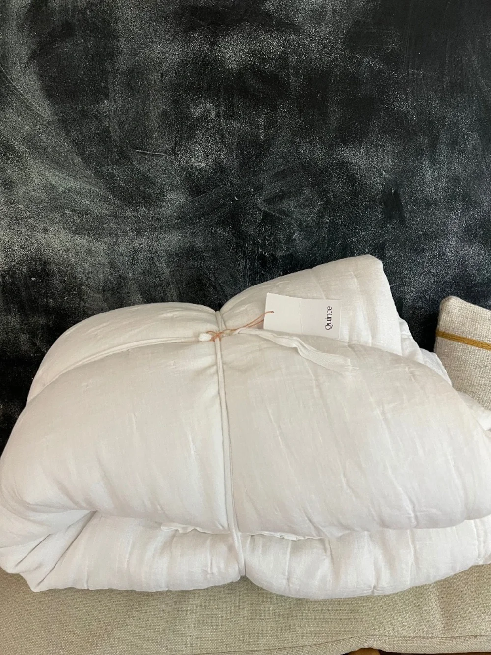 Quince King size Linen Dream Quilt with shams